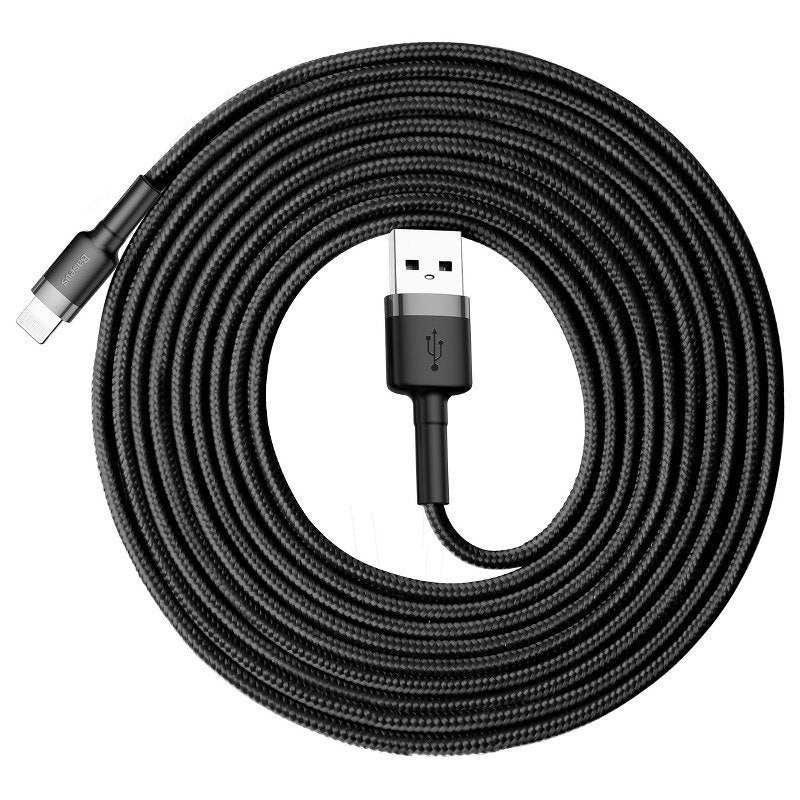 Cumpara acum Cablu Lightning USB Baseus Cafule 2A 3m (szaro-czarny) de la Mesterul Minune