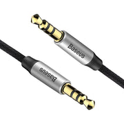 Cumpara acum Baseus Yiven 1.5m mini jack 3.5mm AUX cablu audio (negru/argintiu) de la Mesterul Minune