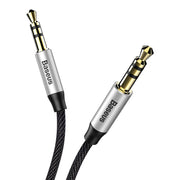 Cumpara acum Baseus Yiven 1.5m mini jack 3.5mm AUX cablu audio (negru/argintiu) de la Mesterul Minune
