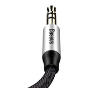 Cumpara acum Baseus Yiven 1.5m mini jack 3.5mm AUX cablu audio (negru/argintiu) de la Mesterul Minune