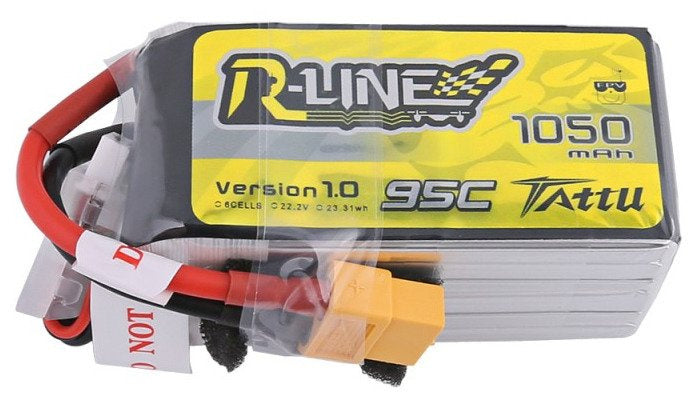 Cumpara acum Akumulator Tattu R-Line 1050mAh 22.2V 95C 6S1P XT60 de la Mesterul Minune