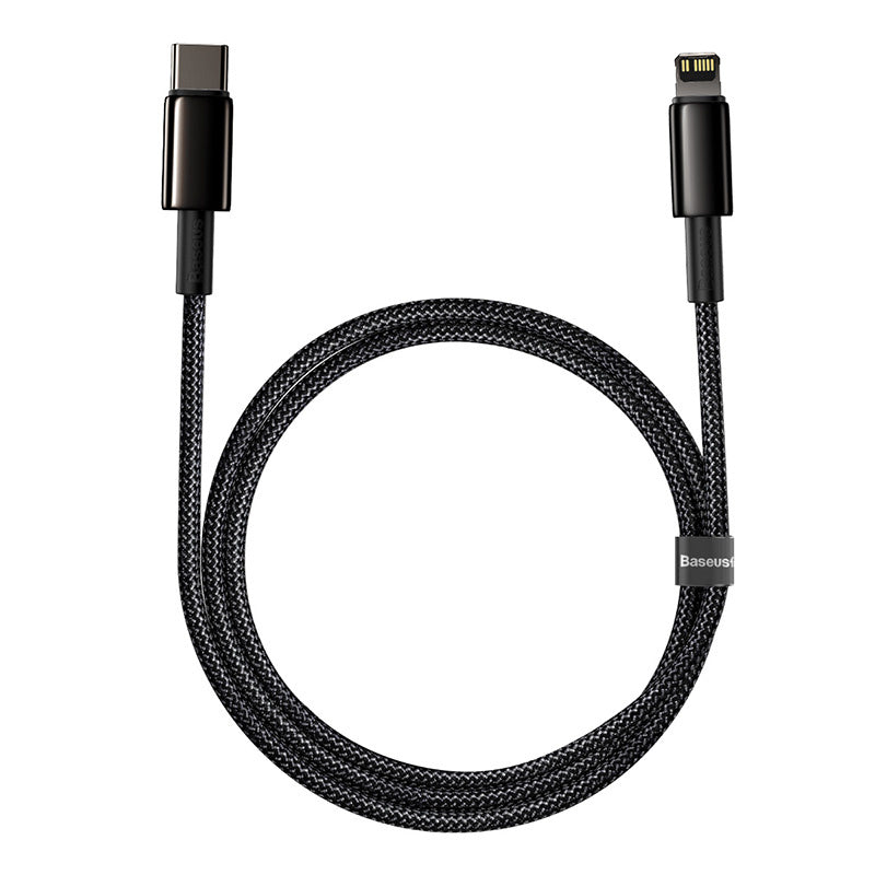 Cumpara acum Cablul de date USB-C Baseus Tungsten Gold PD 20W 1m (negru) de la Mesterul Minune