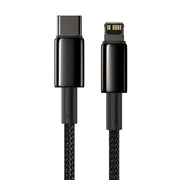 Cumpara acum Cablu de date pentru Iphone Baseus Tungsten Gold Cable Type-C PD 20W 2m (negru) de la Mesterul Minune