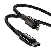 Cumpara acum Cablu de date pentru Iphone Baseus Tungsten Gold Cable Type-C PD 20W 2m (negru) de la Mesterul Minune