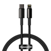 Cumpara acum Cablu de date pentru Iphone Baseus Tungsten Gold Cable Type-C PD 20W 2m (negru) de la Mesterul Minune