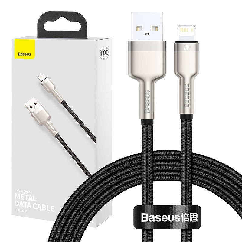 Cumpara acum Cablu USB pentru Lightning Baseus Cafule, 2,4A, 1m (negru) de la Mesterul Minune