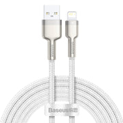 Cumpara acum Cablu de date USB pentru Lightning Baseus Cafule, 2,4A, 2m (alb) de la Mesterul Minune