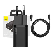 Cumpara acum Baseus Super Si Quick Charger 1C 20W cu cablu USB-C la Lightning 1m (negru) de la Mesterul Minune