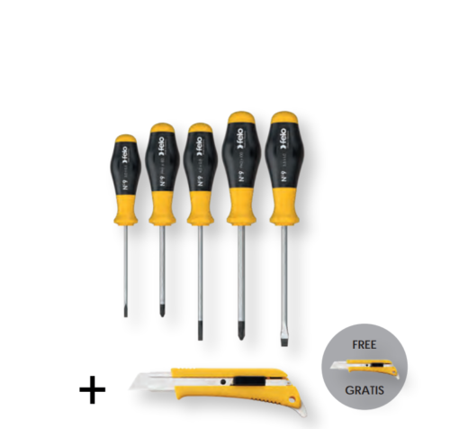 Cumpara acum set 5 surubelnite + cutter, Felo 19790095258 de la Mesterul Minune