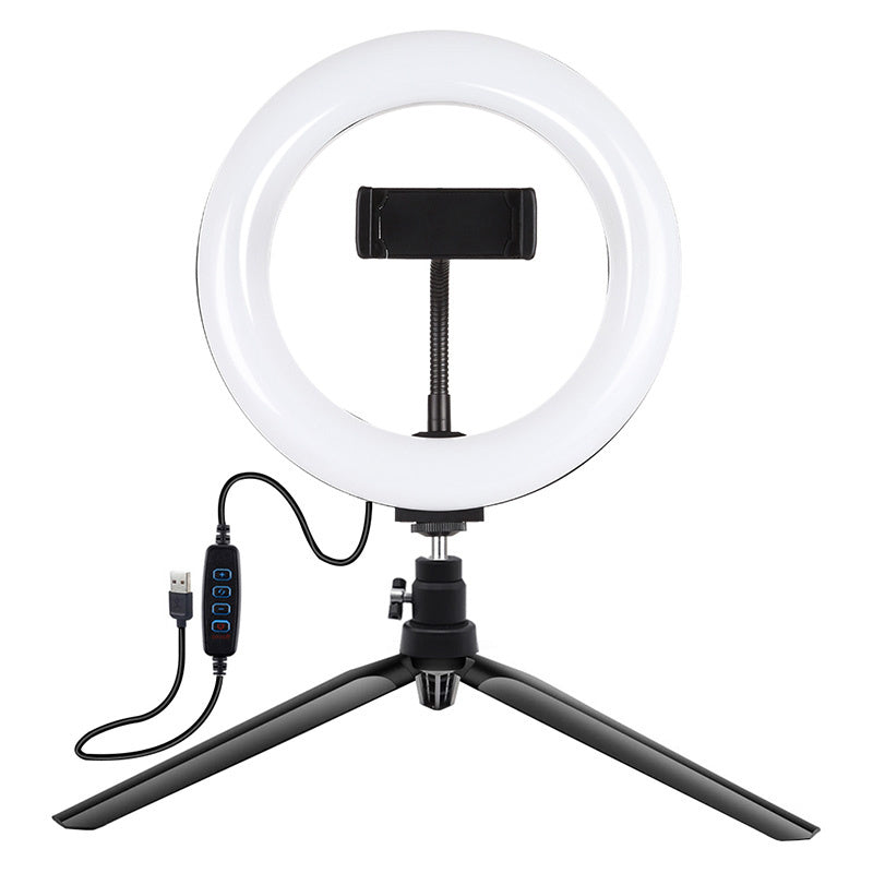 Cumpara acum Puluz 20cm LED inel de lumină / trepied cu suport pentru telefon PKT3073B de la Mesterul Minune