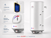 Boiler termoelectric Eldom Green Line 150 l, o serpentina