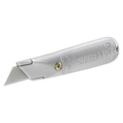 Stanley 2-10-199, Cutter metalic 199E cu lama fixa, blister, 140mm + 3 lame trapezoidale 62mm