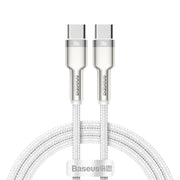 Cumpara acum Cablu USB-C la USB-C Baseus Cafule, 100W, 1m (alb) de la Mesterul Minune