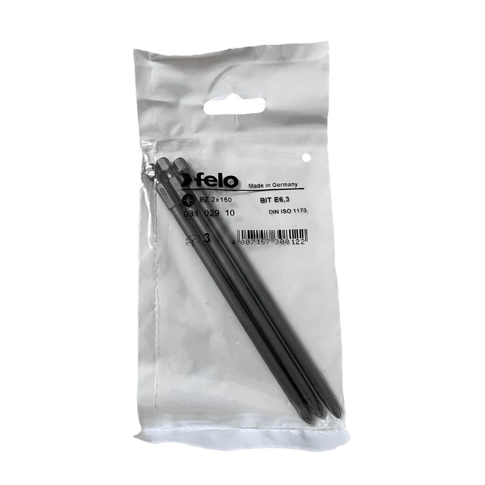 Cumpara acum Set 3 biti Felo, seria Industrial profil Pozidrive, E6.3, PZ2, 150mm de la Mesterul Minune
