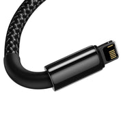 Cumpara acum Cablu încărcare Baseus Tungsten Gold, USB la iPhone, 2.4A, 1m (negru) de la Mesterul Minune