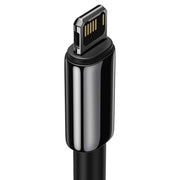 Cumpara acum Cablu încărcare Baseus Tungsten Gold, USB la iPhone, 2.4A, 1m (negru) de la Mesterul Minune