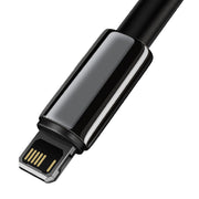 Cumpara acum Cablu încărcare Baseus Tungsten Gold, USB la iPhone, 2.4A, 2m (negru) de la Mesterul Minune