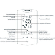 Termostat de ambient pentru centrala, wireless, Motan HT 500SET, Wi-Fi