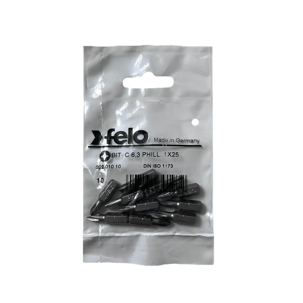 Cumpara acum Set 10 biti Felo, seria Industrial profil Philips, C6.3, PH1, 25mm de la Mesterul Minune