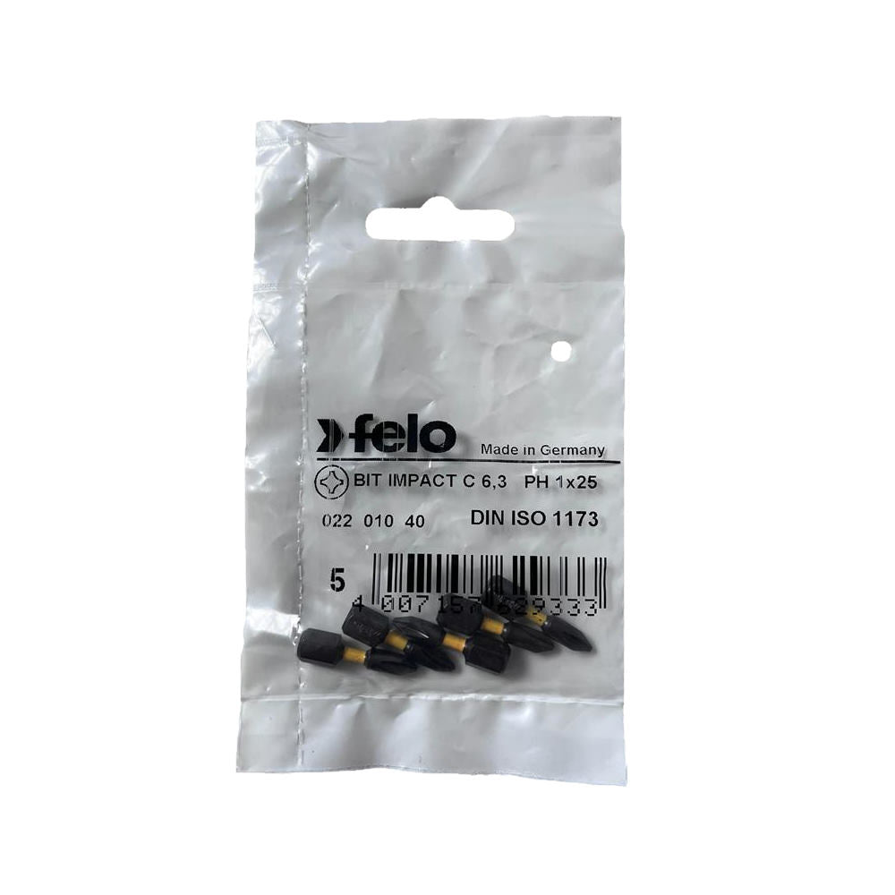 Cumpara acum Set 5 biti Felo, seria Impact profil Philips, C6.3, PH1, 25mm, Felo de la Mesterul Minune