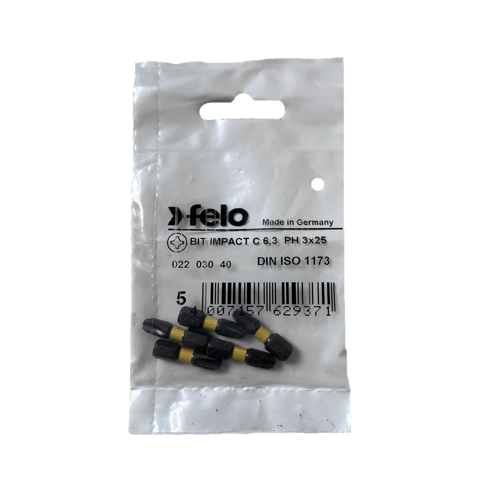 Cumpara acum Set 5 biti Felo, seria Impact profil Philips, C6.3, PH3, 25mm, Felo de la Mesterul Minune