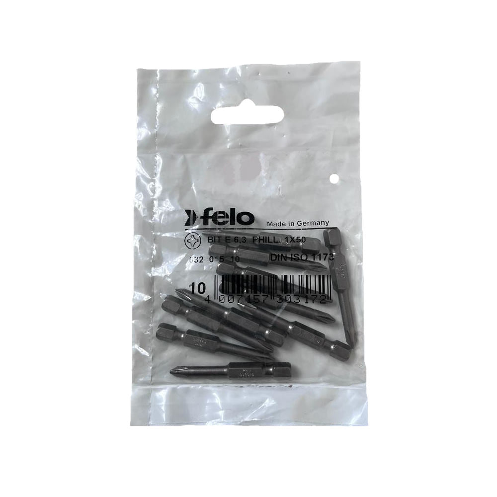 Cumpara acum Set 10 biti Felo, seria Industrial profil Philips, E6.3, PH1, 50mm de la Mesterul Minune