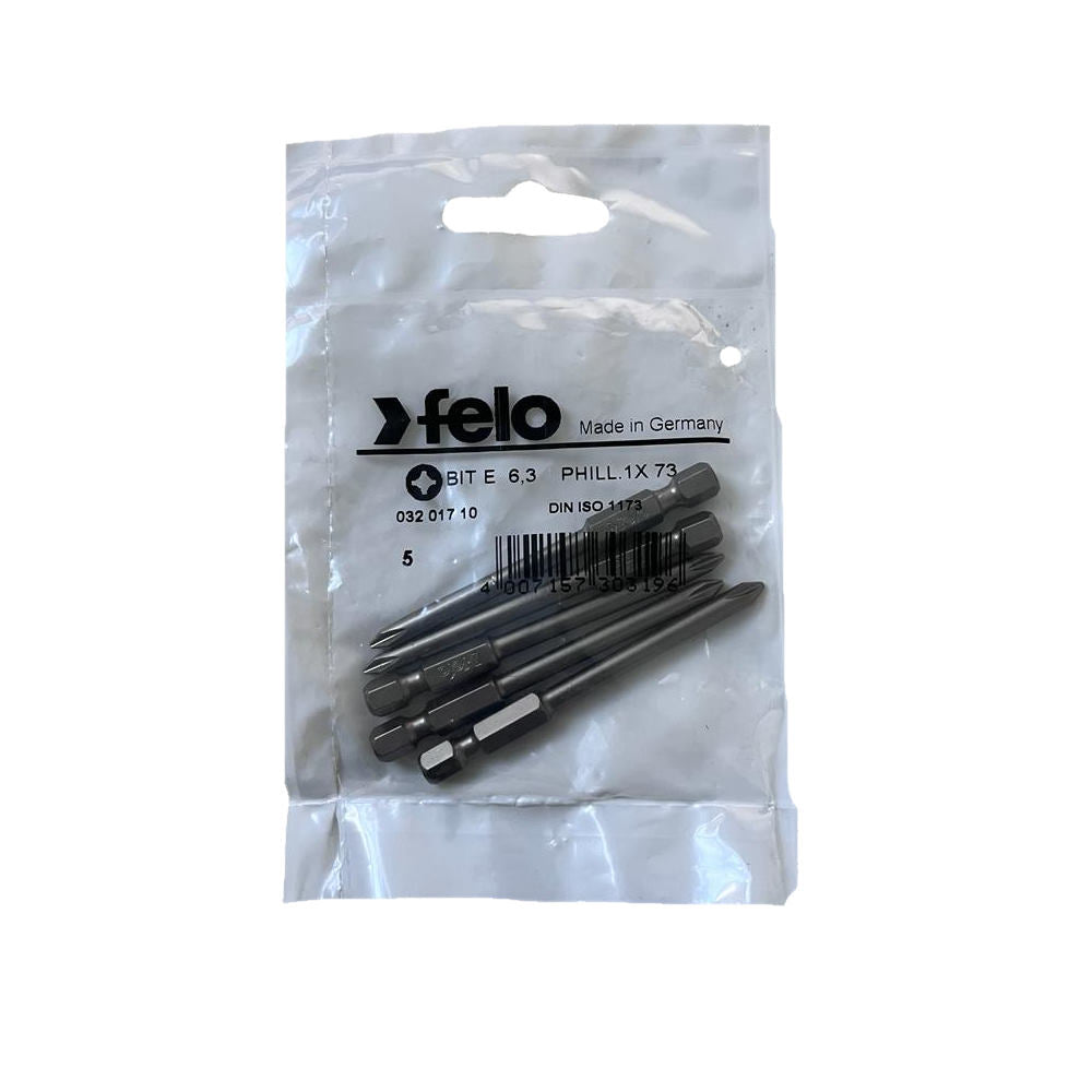 Cumpara acum Set 5 biti Felo, seria Industrial profil Philips, E6.3, PH1, 73mm de la Mesterul Minune