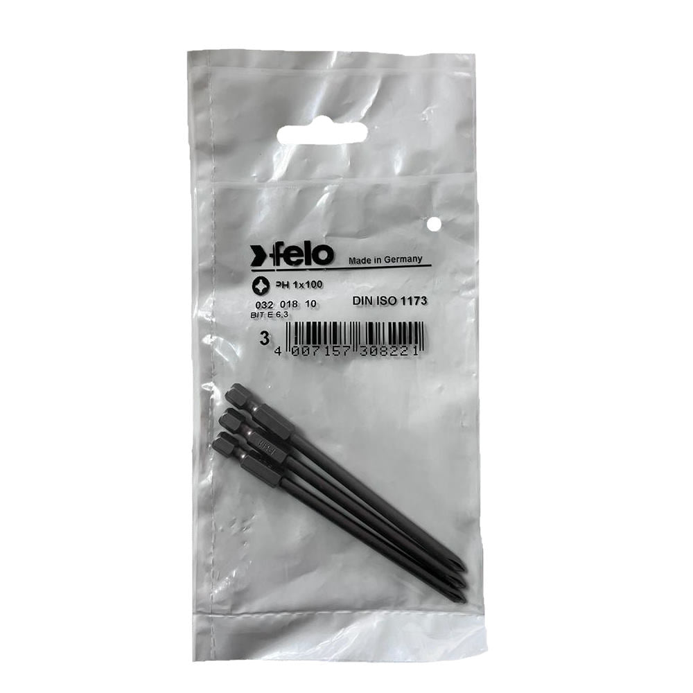 Cumpara acum Set 3 biti Felo, seria Industrial profil Philips, E6.3, PH1, 100mm de la Mesterul Minune