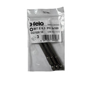 Cumpara acum Set 3 biti Felo, seria Industrial profil Philips, E6.3, PH2, 100mm de la Mesterul Minune