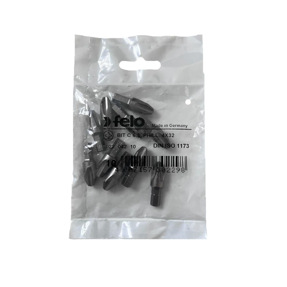 Cumpara acum Set 10 biti Felo, seria Industrial profil Philips, C6.3, PH4, 32mm de la Mesterul Minune