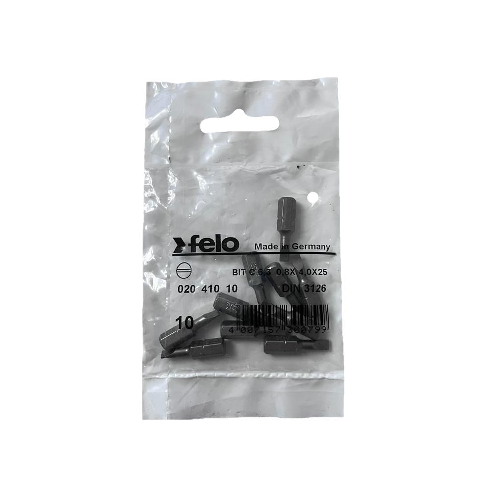 Cumpara acum Set 10 biti Felo, seria Industrial profil Drept, C6.3, 4.0x0.8mm de la Mesterul Minune