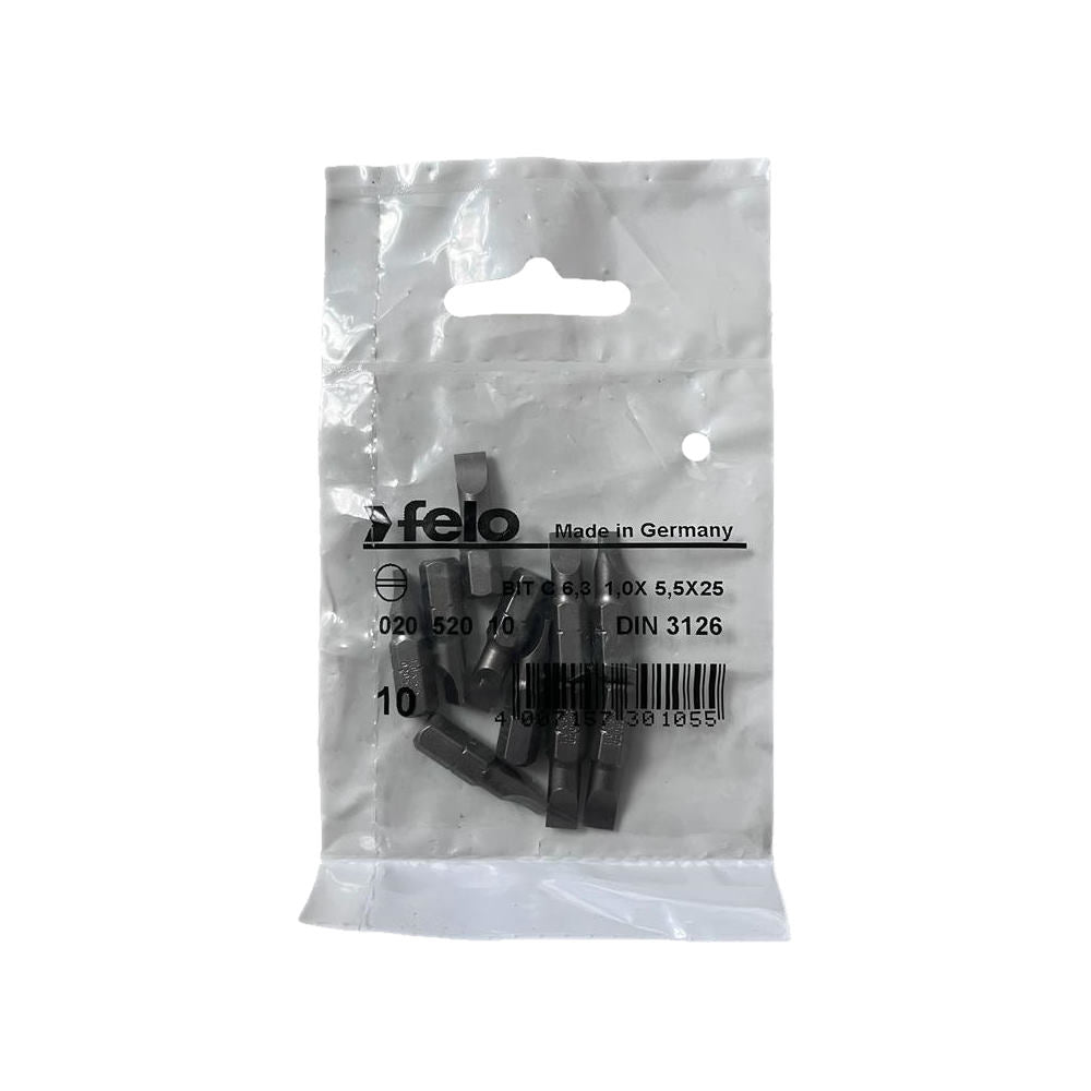 Cumpara acum Set 10 biti Felo, seria Industrial profil Drept, C6.3, 5.5x1.0mm de la Mesterul Minune