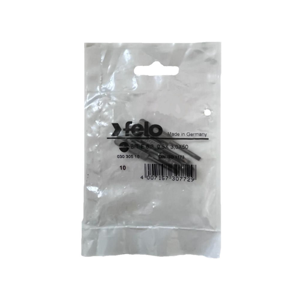 Cumpara acum Set 10 biti Felo, seria Industrial profil Drept, E6.3, 3.0x0.5mm de la Mesterul Minune