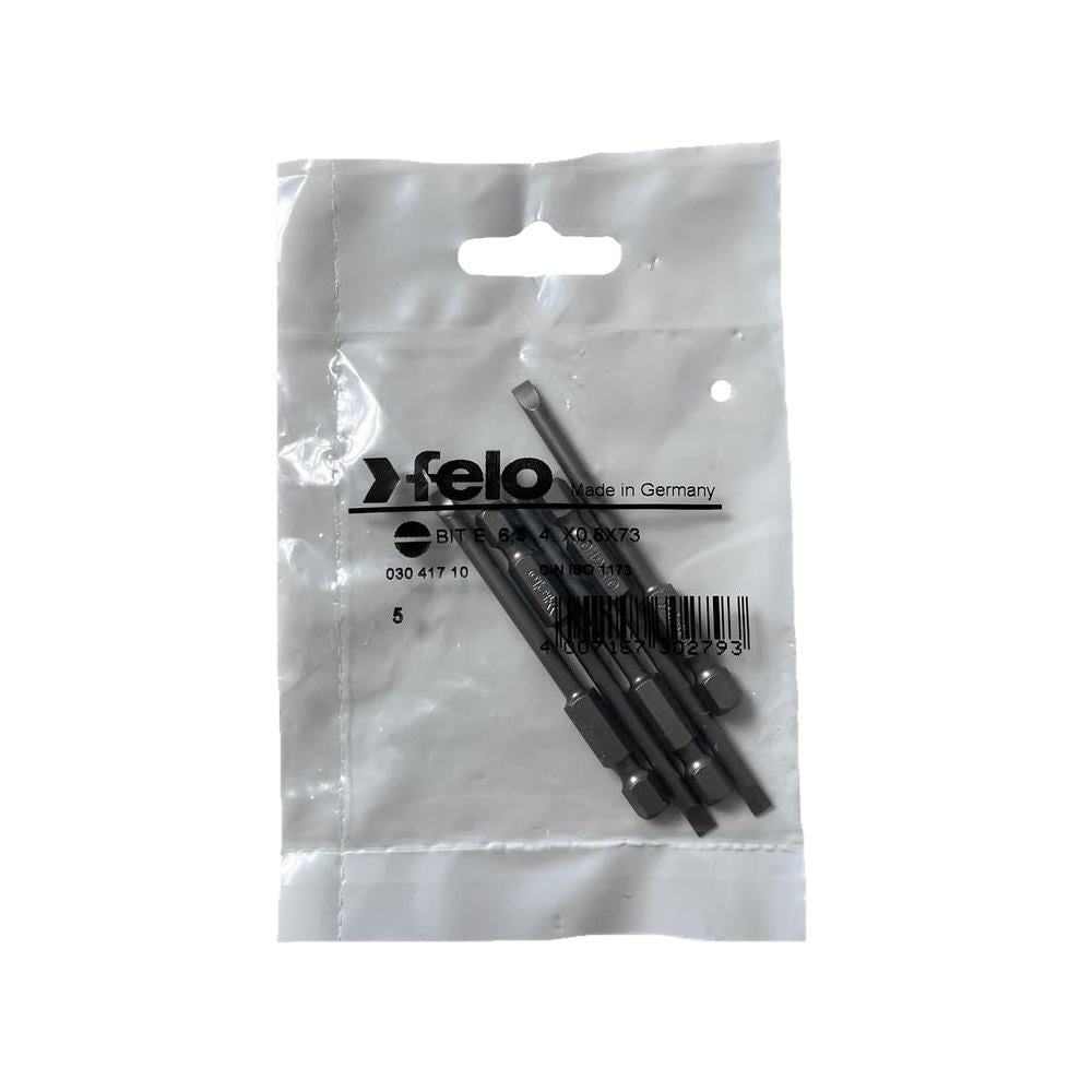 Set 5 biti Felo, seria Industrial profil Drept, E6.3, 4.0x0.8mm, 73mm