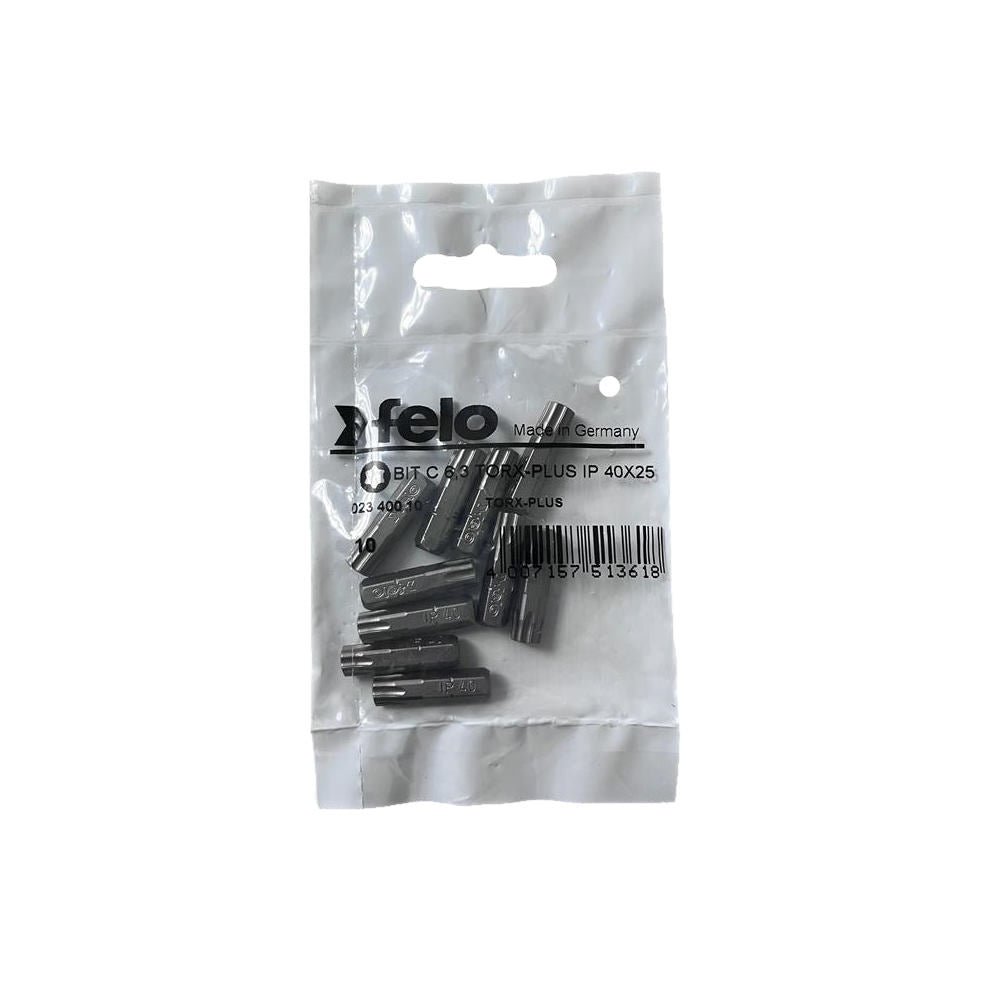 Cumpara acum Set 10 biti Felo, seria Industrial profil Torx Plus, C6.3, IP40, 25mm de la Mesterul Minune