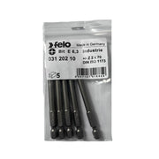 Set 5 biti Felo, seria Industrial profil Plus Minus, E6.3, Z2, 73mm
