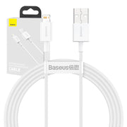 Cumpara acum Cablu USB do Lightning Baseus Superior Series, 2.4A, 1.5m (biały) de la Mesterul Minune