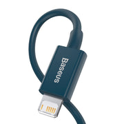 Cumpara acum Cablu USB cu fulger de bază Superior Series, 2.4A, 1m (niebieski) de la Mesterul Minune
