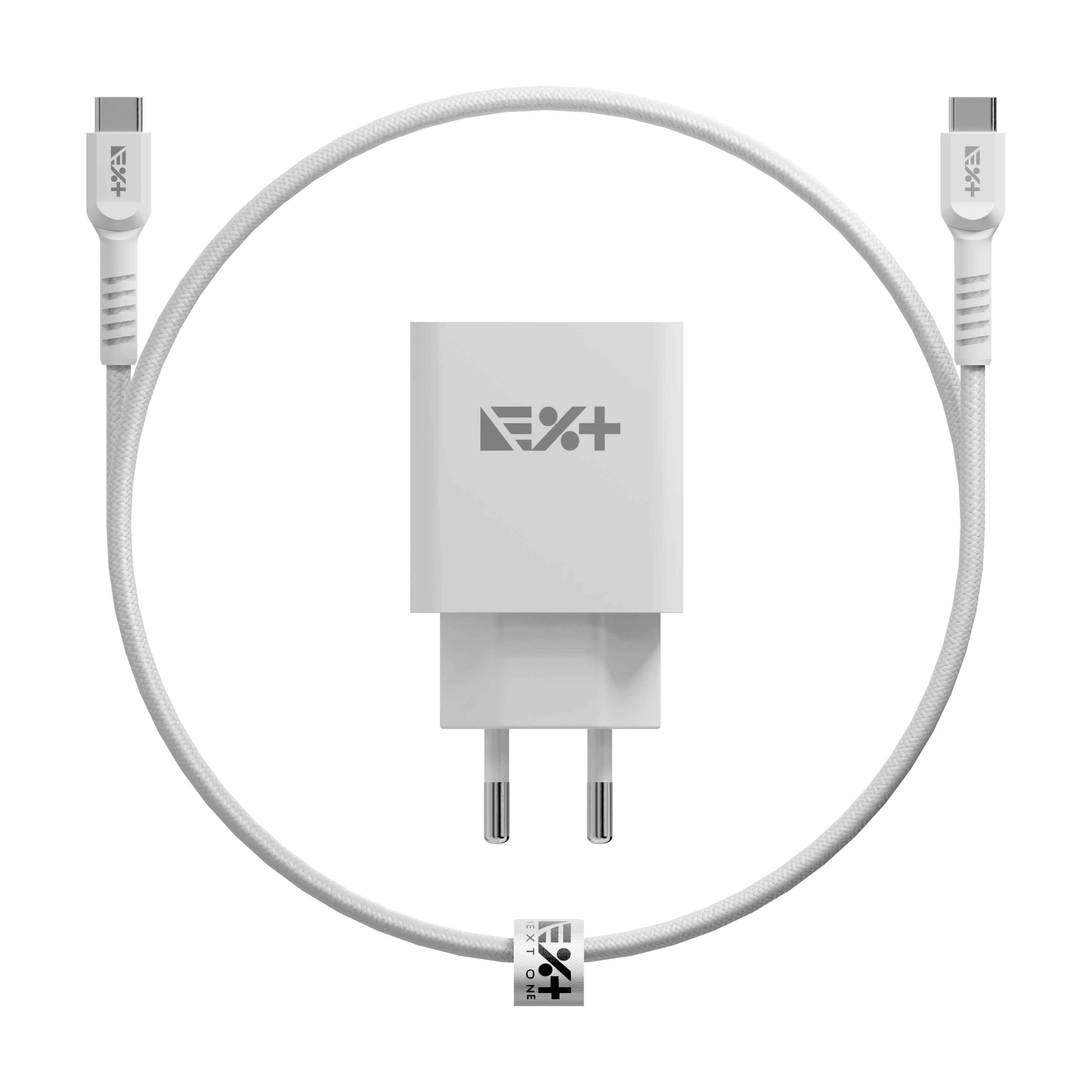 Cumpara Adaptor de priza NEXT ONE 20W + cablu de incarcare USB-C de la Mesterul Minune