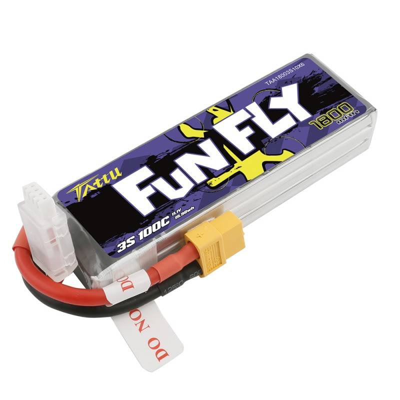 Cumpara acum Akumulator Tattu Funfly 1800mAh 11,1V 100C 3S1P XT60 de la Mesterul Minune
