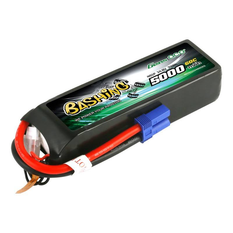 Cumpara acum Akumulator LiPo Gens Ace Bashing 5000mAh 14,8V 4S1P 60C EC5 de la Mesterul Minune
