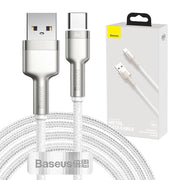 Cumpara acum Cablu USB pentru USB-C Baseus Cafule, 66W, 2m (alb) de la Mesterul Minune