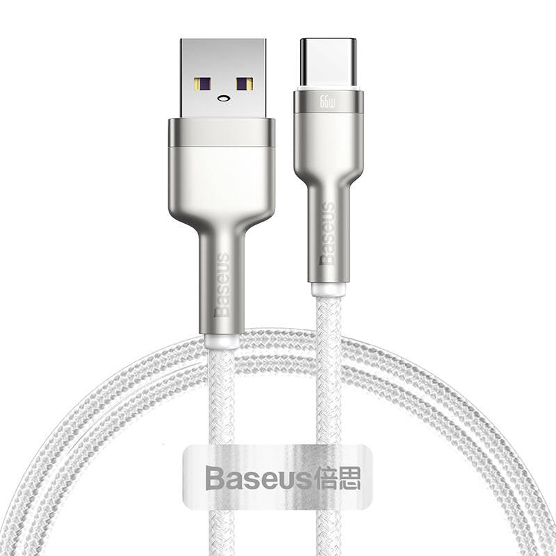 Cumpara acum Cablu USB pentru USB-C Baseus Cafule, 66W, 1m (alb) de la Mesterul Minune