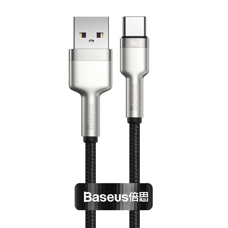 Cumpara acum Cablu USB la USB-C Baseus Cafule, 66 W, 0,25 m (negru) de la Mesterul Minune