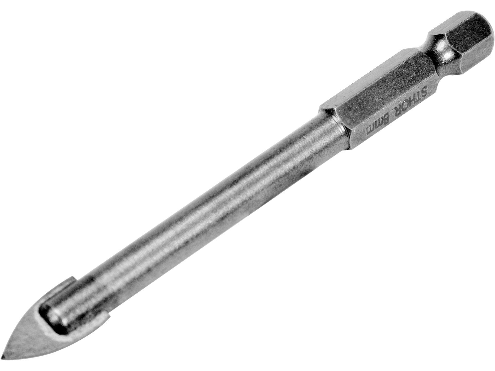 BURGHIU PENTRU STICLĂ ȘI CERAMICĂ CU PRINDERE HEXAGONALĂ 8MM STHOR 21704