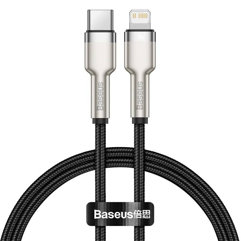 Cumpara acum Cablu USB-C pentru Lightning Baseus Cafule, PD, 20W, 0,25m (negru) de la Mesterul Minune