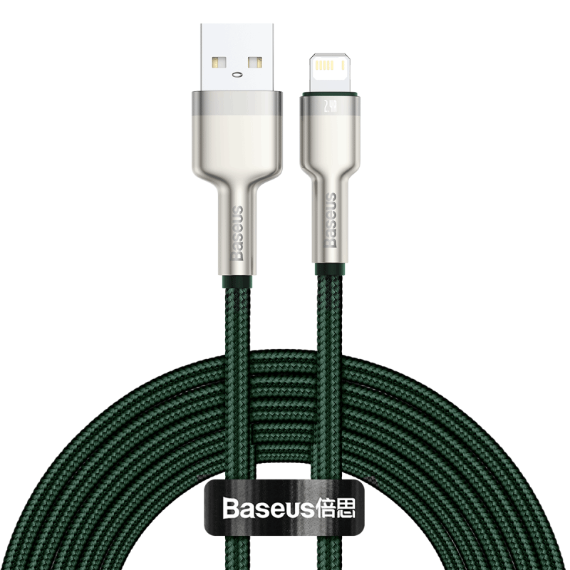 Cumpara acum Cablu USB pentru Lightning Baseus Cafule, 2,4A, 2m (verde) de la Mesterul Minune