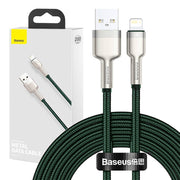 Cumpara acum Cablu USB pentru Lightning Baseus Cafule, 2,4A, 2m (verde) de la Mesterul Minune