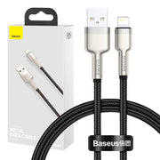 Cumpara acum Cablu USB pentru Lightning Baseus Cafule, 2,4A, 0,25m (negru) de la Mesterul Minune