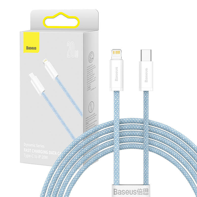 Cumpara acum Cablu USB-C Baseus pentru seria Lightning Dynamic, 20W, 2m (albastru) de la Mesterul Minune